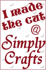 Winner's badge for simply crafts challenge blog